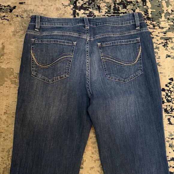 Riders by Lee Jeans Indigo Womens 12 Bootcut Mid Rise 90s Retro Grunge Western - Picture 4 of 10